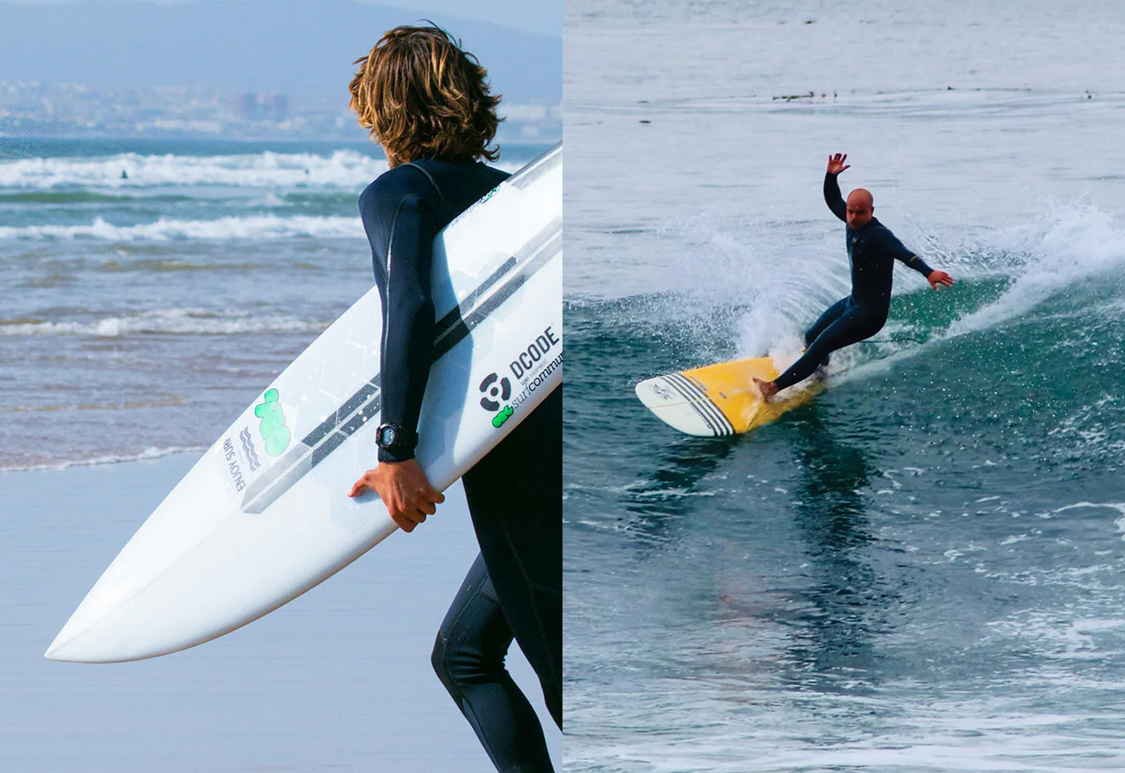 surfboard and longboard with surf grip